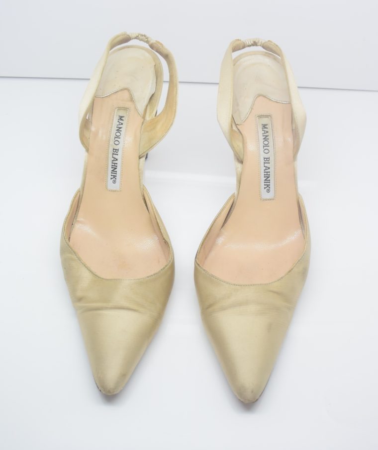 Manolo Blahnik Schuhe Pumps gold 37-12437