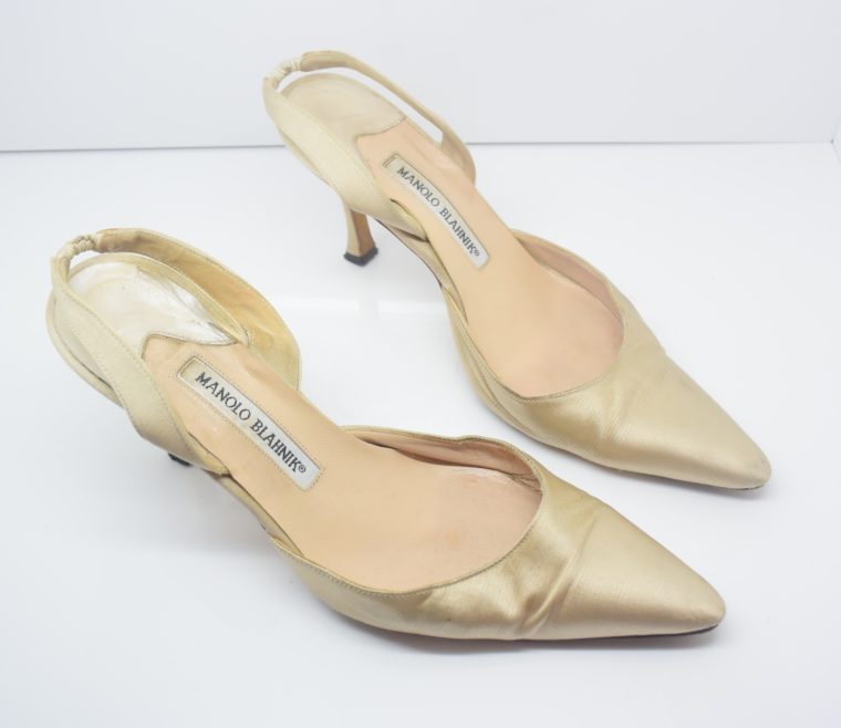 Manolo Blahnik Schuhe Pumps gold 37-0