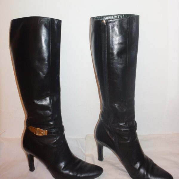 Gucci Stiefel schwarz Leder 38