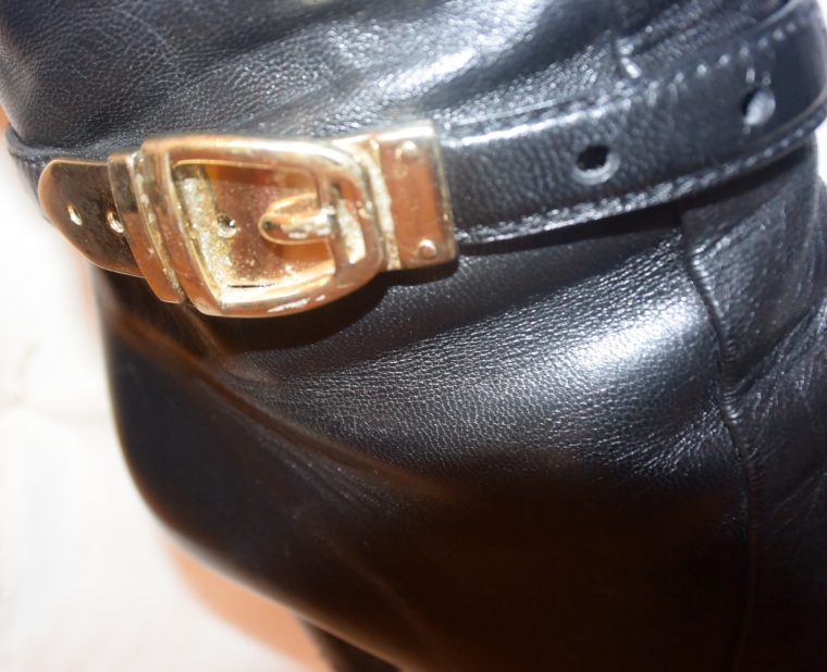 Gucci Stiefel schwarz Leder 38-12476