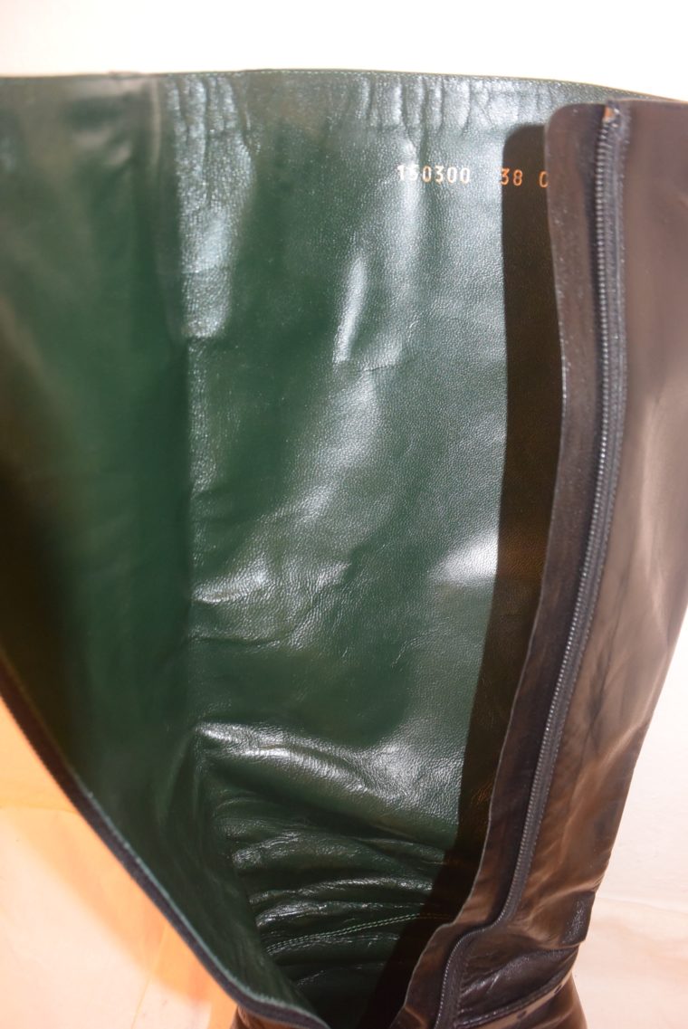 Gucci Stiefel schwarz Leder 38-12479