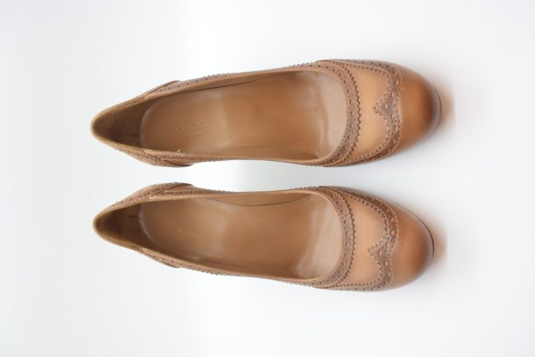 Gucci Pumps Leder braun 37-12953