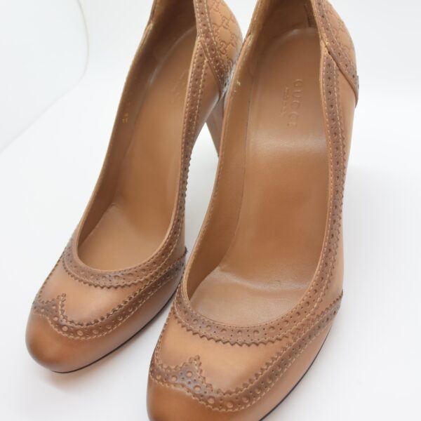Gucci Pumps Leder braun 37
