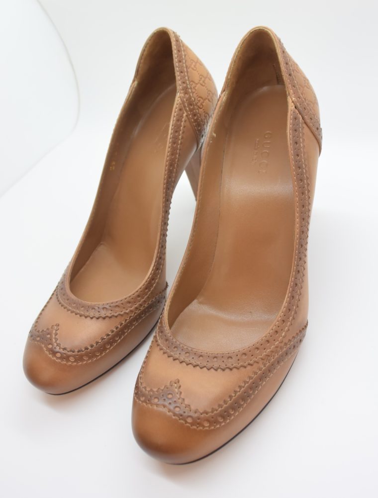 Gucci Pumps Leder braun 37-0