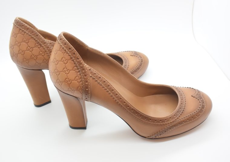 Gucci Pumps Leder braun 37-12954