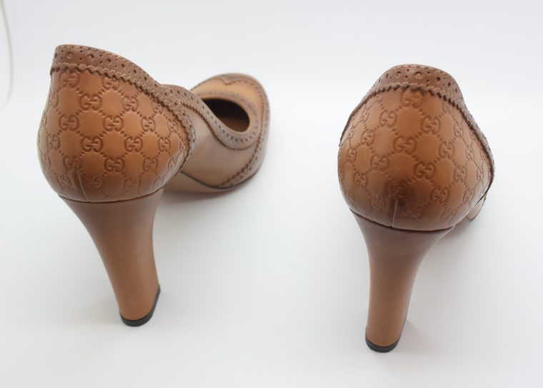 Gucci Pumps Leder braun 37-12957