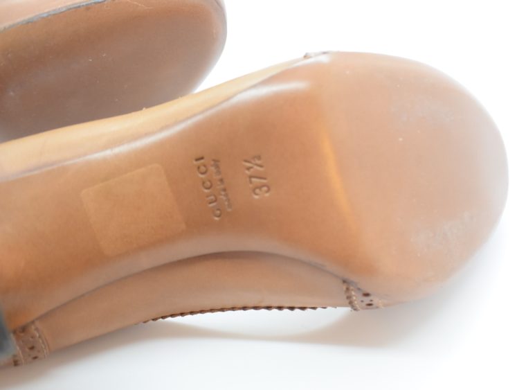 Gucci Pumps Leder braun 37-12959