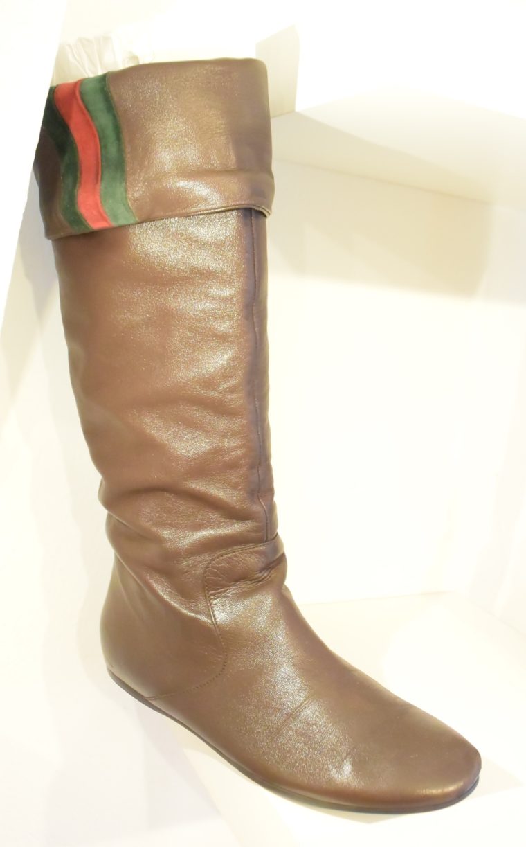 Gucci Stiefel braun Leder 38 -13408