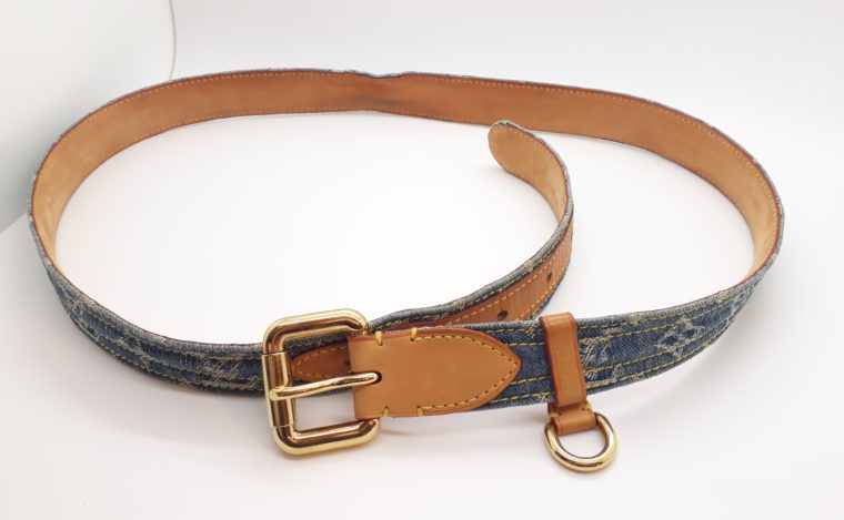 Louis Vuitton Gürtel Denim blau 100cm-13465
