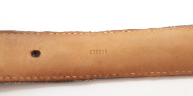 Louis Vuitton Gürtel Denim blau 100cm-13469