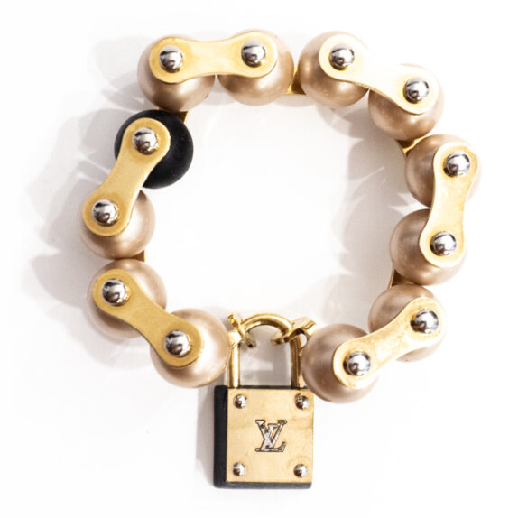 Louis Vuitton Armband Perlen gold