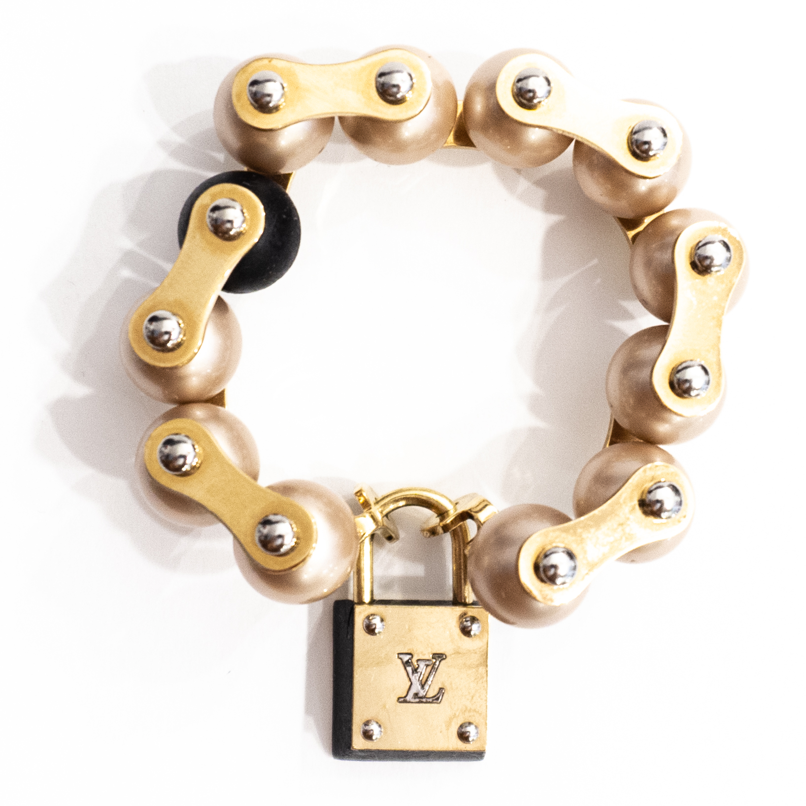 Louis Vuitton Armband Perlen gold – Luxus Store