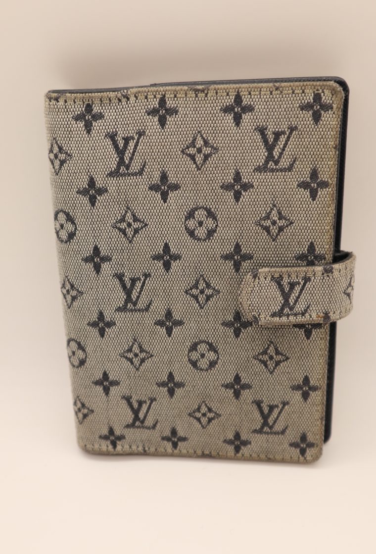 Louis Vuitton Kalender Agenda Pm Mini Lin grau-13675