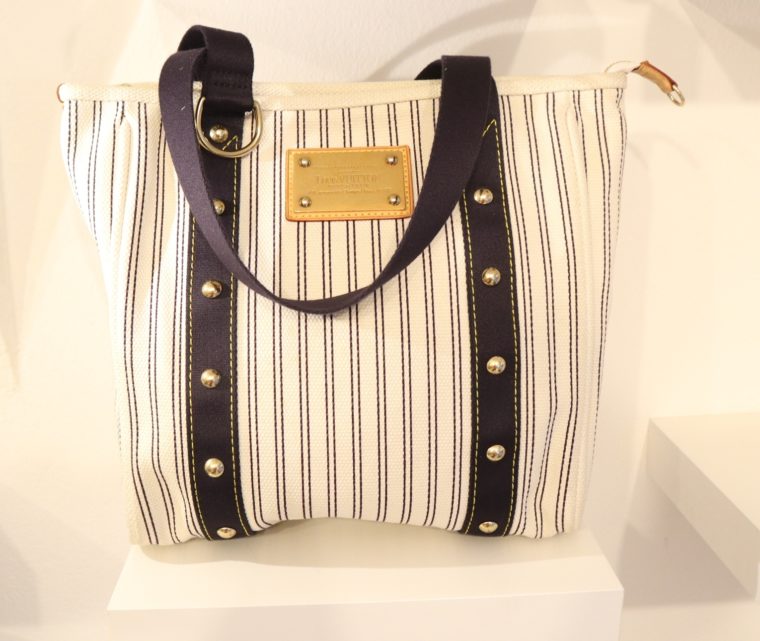 Louis Vuitton Tasche Cabas MM Toile Antigua blau weiß-13832