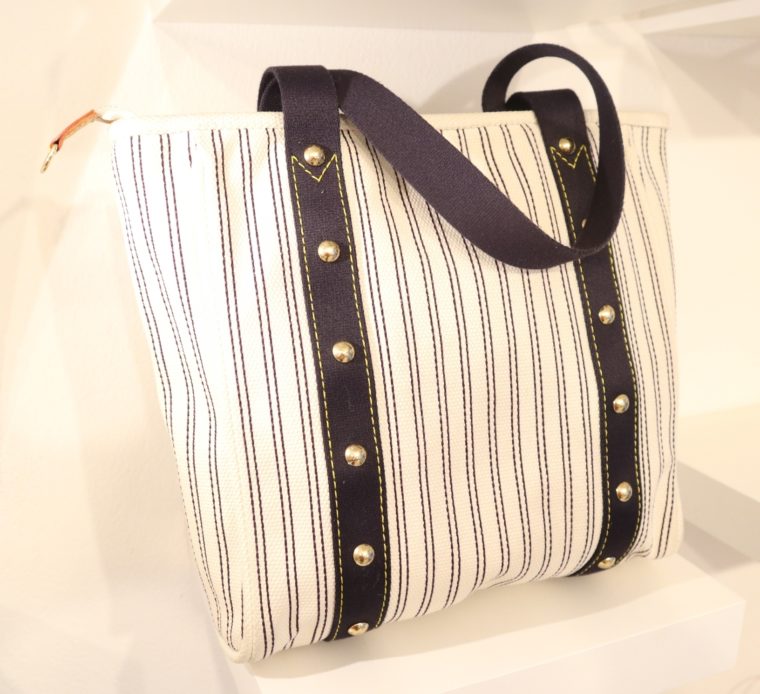 Louis Vuitton Tasche Cabas MM Toile Antigua blau weiß-13836