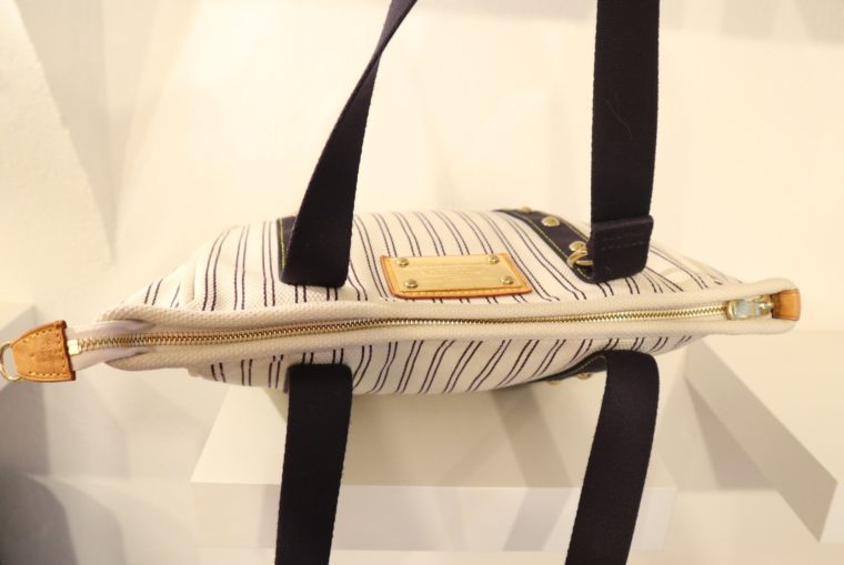 Louis Vuitton Tasche Cabas MM Toile Antigua blau weiß-13840