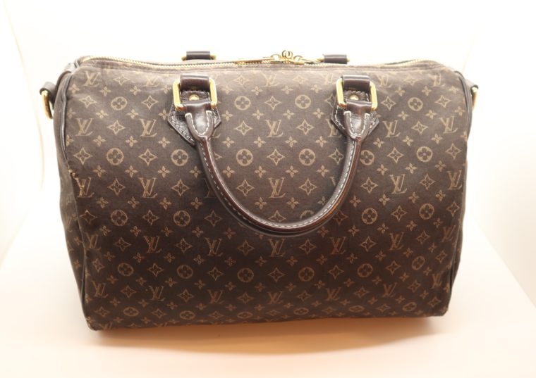 Louis Vuitton Tasche Speedy 30 band. Mini Lin schwarz-13847