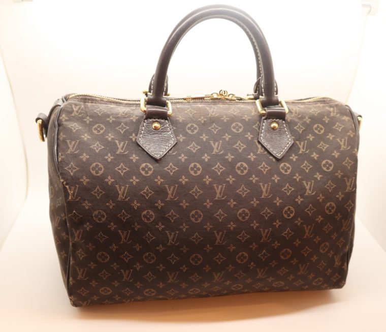 Louis Vuitton Tasche Speedy 30 band. Mini Lin schwarz-13849