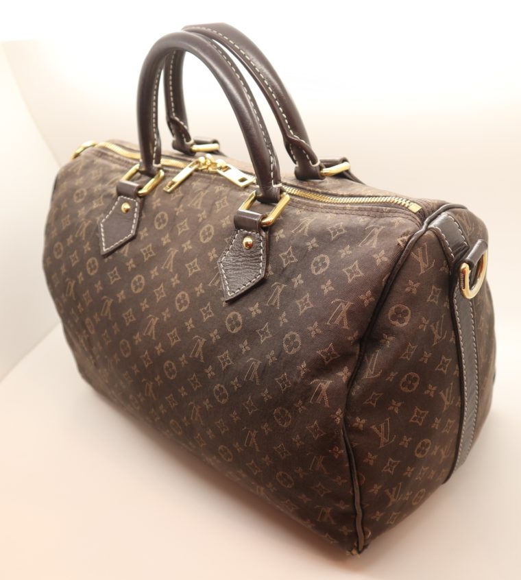 Louis Vuitton Tasche Speedy 30 band. Mini Lin schwarz-13853