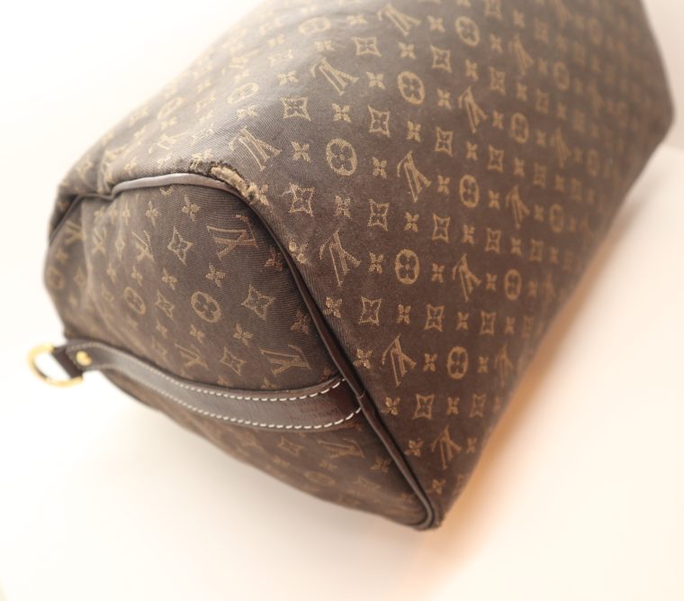 Louis Vuitton Tasche Speedy 30 band. Mini Lin schwarz-13855