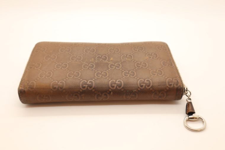 Gucci Geldbörse Leder braun -14877