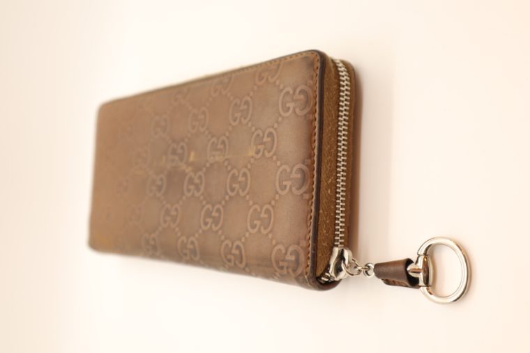 Gucci Geldbörse Leder braun -14883