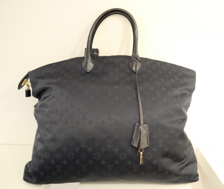 Louis Vuitton Tasche Lockit blau Satin XXL-14799