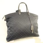 Louis Vuitton Tasche Lockit blau Satin XXL-0