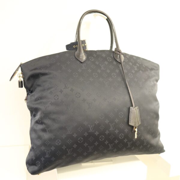 Louis Vuitton Tasche Lockit GM Monogram Satin Blau