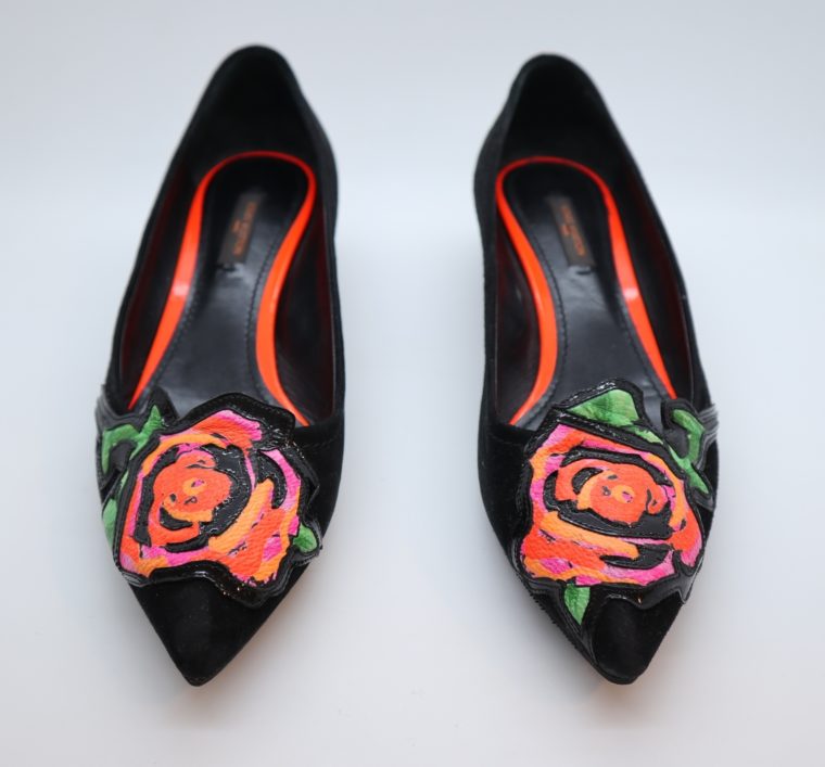 Louis Vuitton Pumps schwarz Rose 36-14914