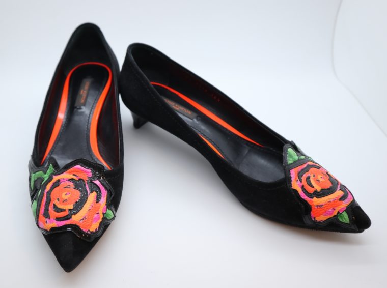 Louis Vuitton Pumps schwarz Rose 36-14916
