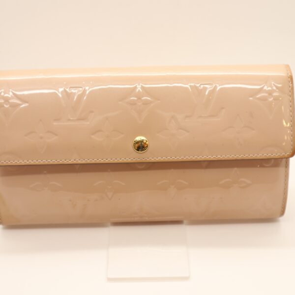 Louis Vuitton Geldbörse Sarah Vernis Leder Beige