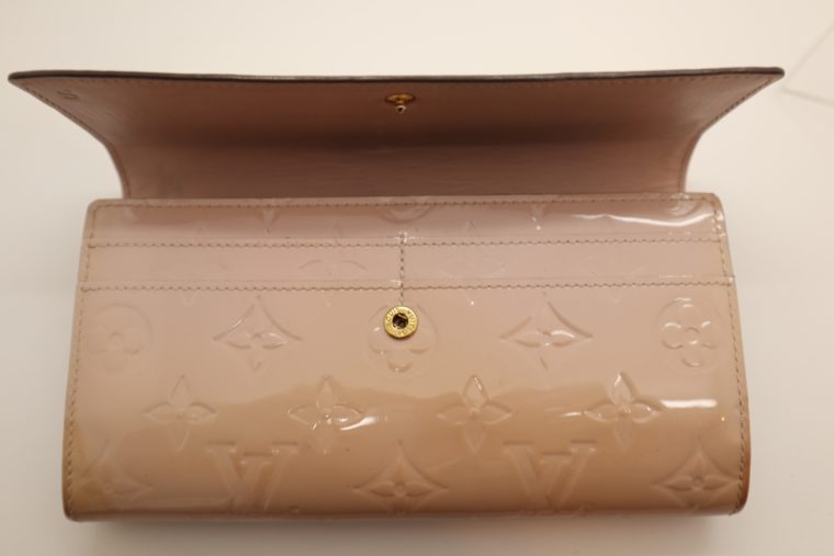 Louis Vuitton Geldbörse Sarah Vernis Leder beige -15025