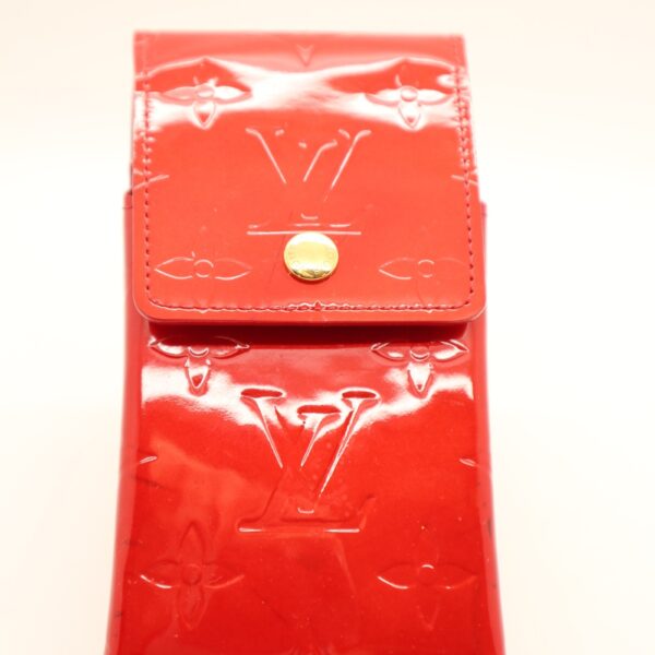 Louis Vuitton Handyetui Greene Vernis Leder rot