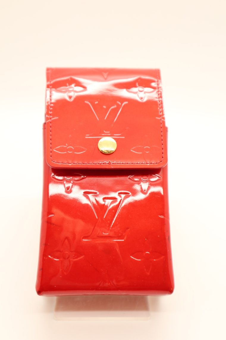 Louis Vuitton Handyetui Greene Vernis Leder rot-0