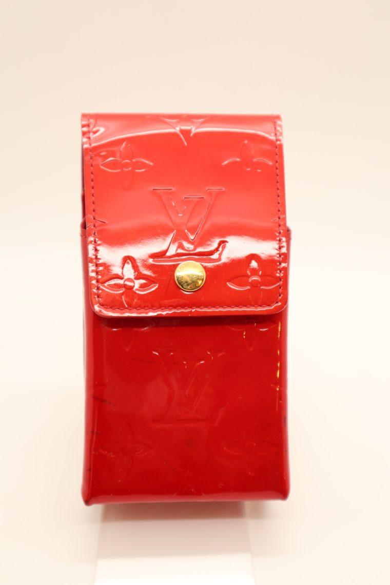 Louis Vuitton Handyetui Greene Vernis Leder rot-14949