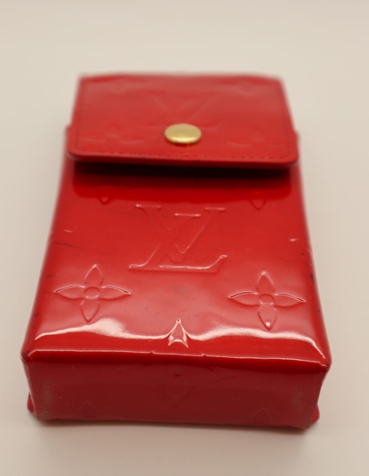 Louis Vuitton Handyetui Greene Vernis Leder rot-14942