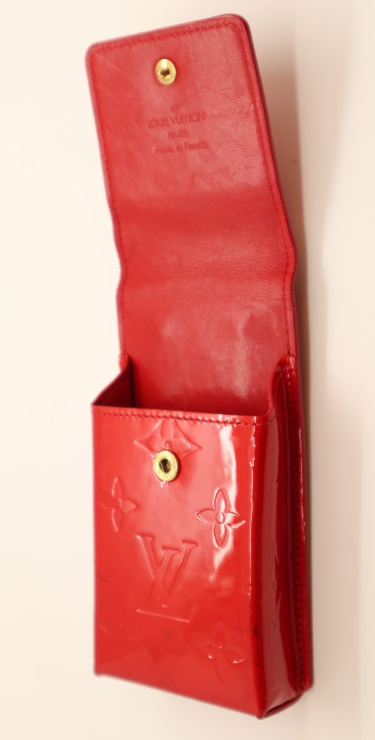 Louis Vuitton Handyetui Greene Vernis Leder rot-14947