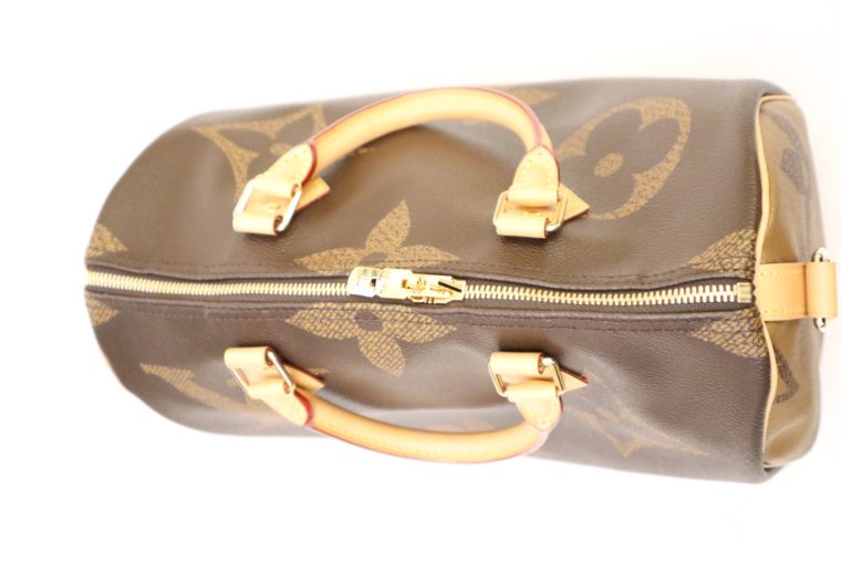 Louis Vuitton Tasche Speedy 30 band. giant Monogram-15304
