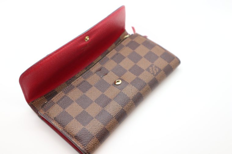 Louis Vuitton Geldbörse Emilie Monogram Canvas rot-15480