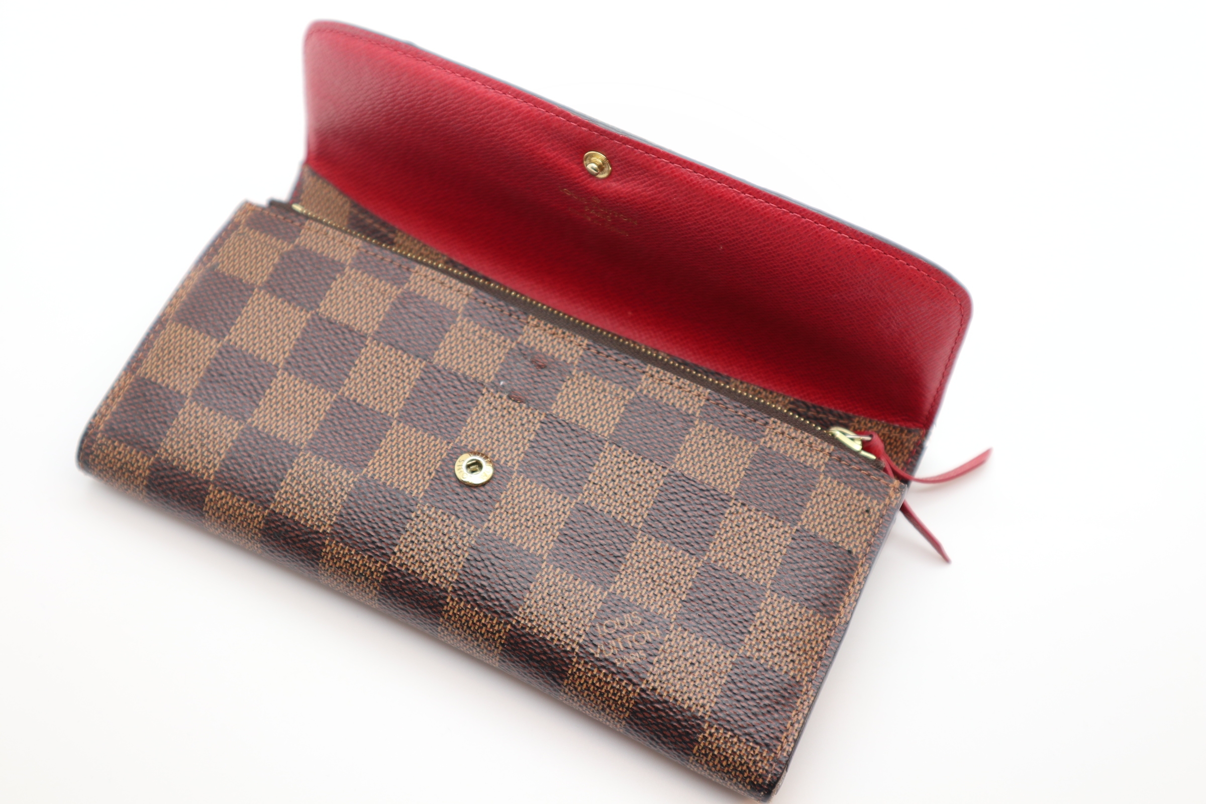 Louis Vuitton Geldbörse Emilie Monogram Canvas rot – Luxus Store