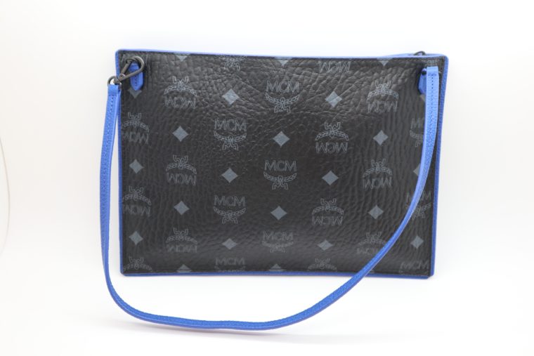 MCM Tasche Pochette schwarz blau-0