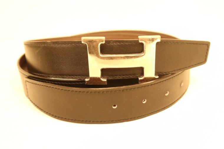 Hermes Gürtel Wendegürtel schwarz / braun-0