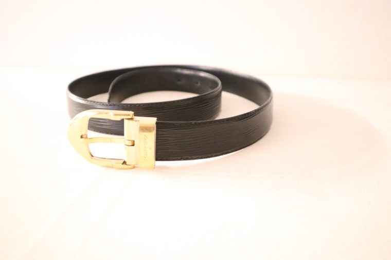 Louis Vuitton Gürtel Epileder schwarz-15470