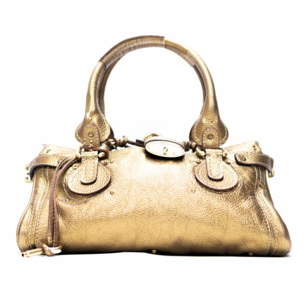 Chloe Tasche Paddington Leder gold