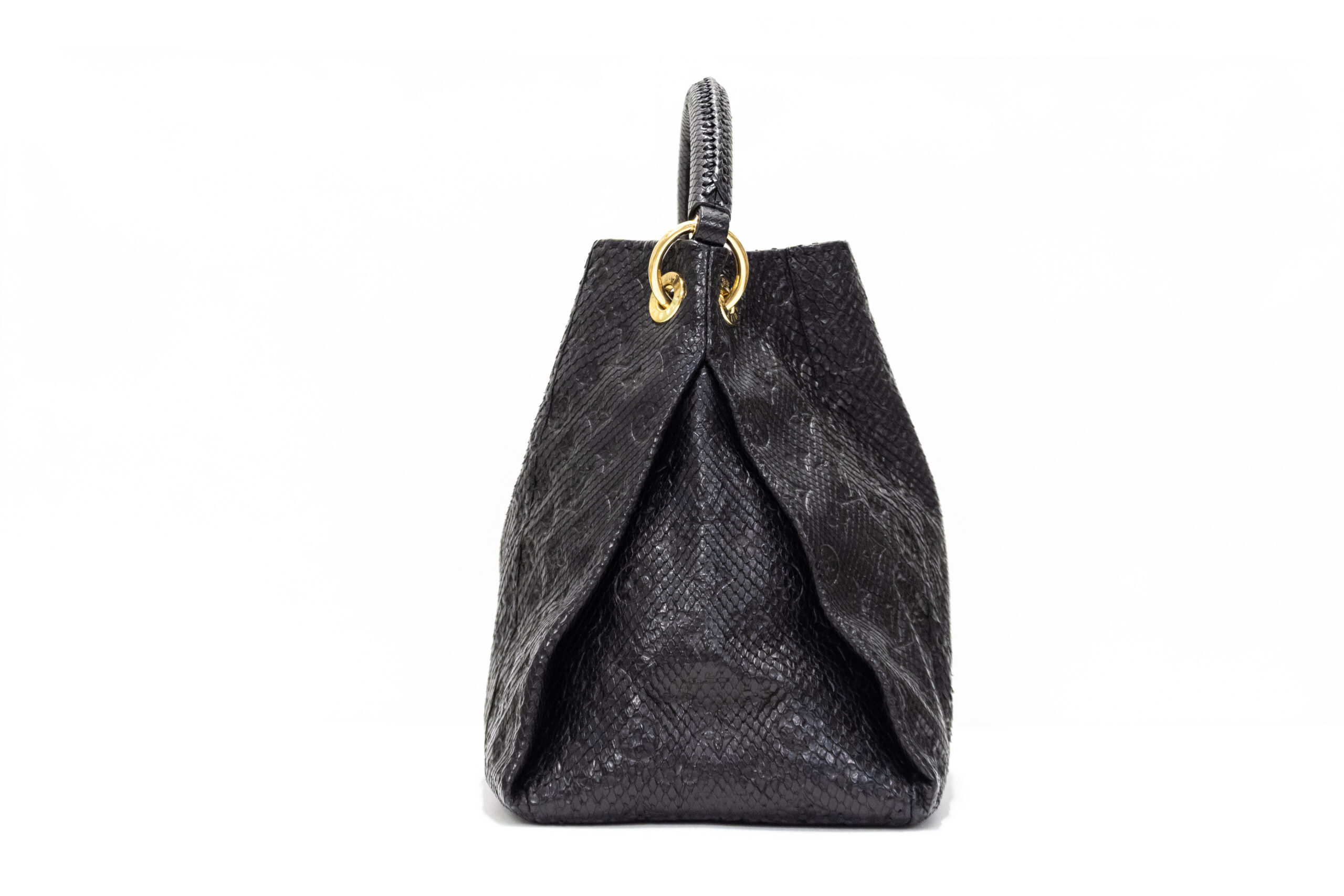 Louis Vuitton Tasche Artsy MM Python Leder schwarz – Luxus Store