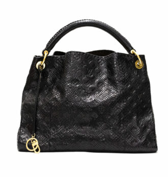 Louis Vuitton Tasche Artsy MM Python Leder Schwarz