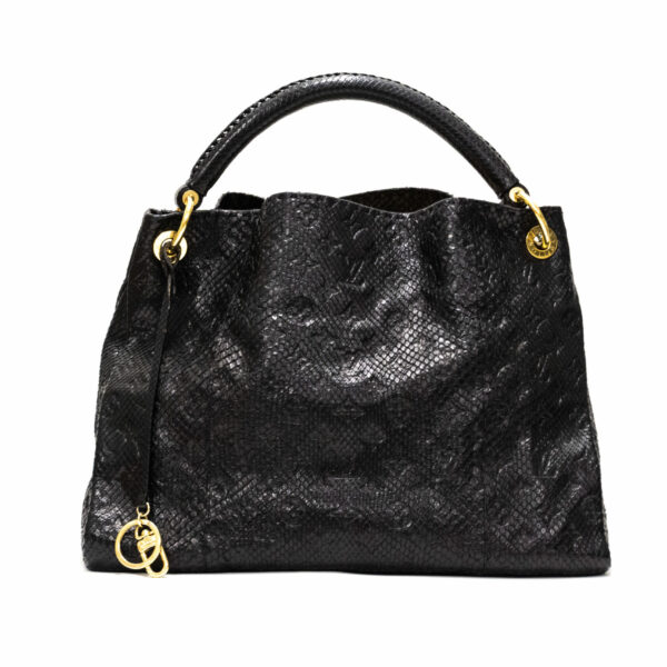 Louis Vuitton Tasche Artsy MM Python Leder schwarz