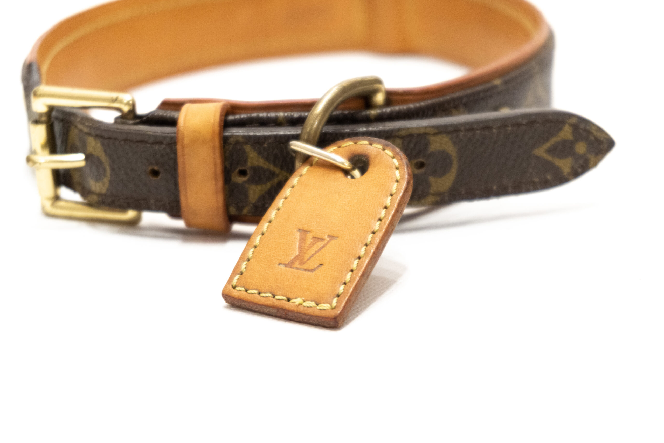 Louis Vuitton Baxter PM Hundehalsband & MM Hundescheine Set unbenutzt  SL0064 CV1189