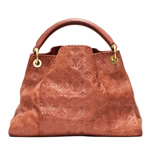 Louis Vuitton Tasche Artsy MM Python Leder rot